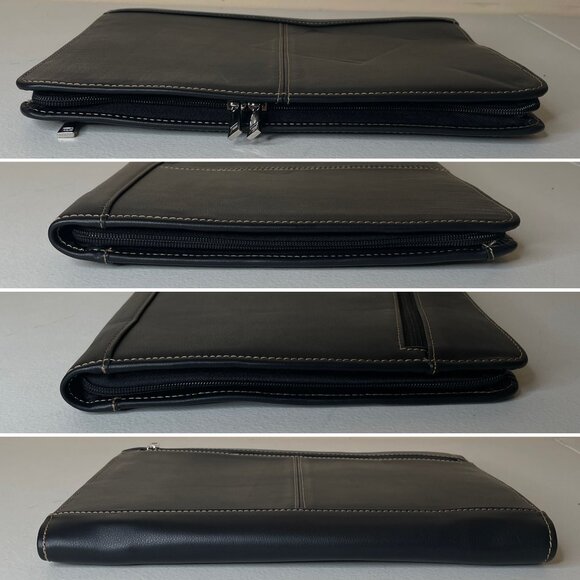 Leather Zip-Around Business Portfolio Ipad Holder - Picture 6 of 16